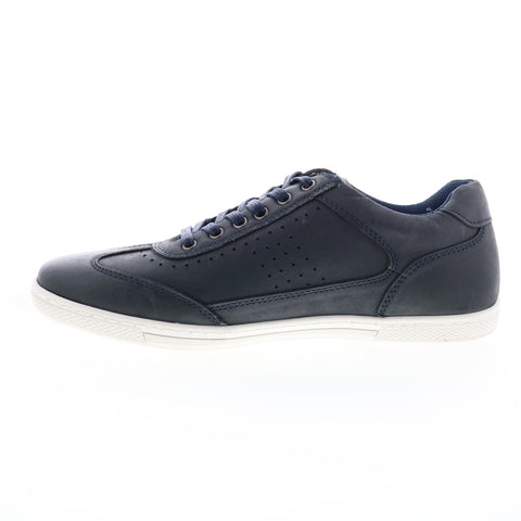English Laundry Burton EL2389L Mens Blue Leather Lifestyle Sneakers Shoes