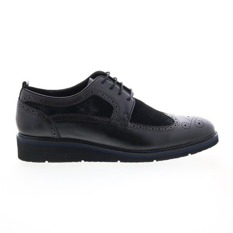 English Laundry Costner Mens Black Oxfords & Lace Ups Wingtip & Brogue Shoes