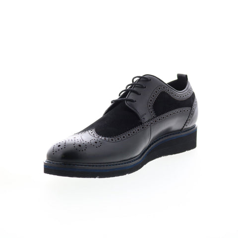 English Laundry Costner Mens Black Oxfords & Lace Ups Wingtip & Brogue Shoes