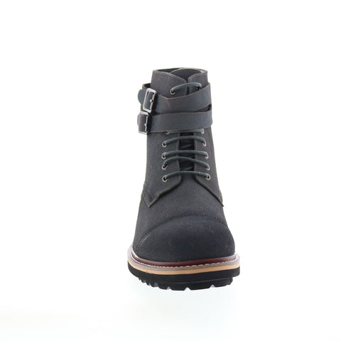 English Laundry Mead EL2474B Mens Gray Leather Lace Up Casual Dress Boots