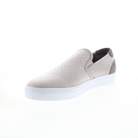 English Laundry Reid EL2497S Mens Gray Leather Lifestyle Sneakers Shoes