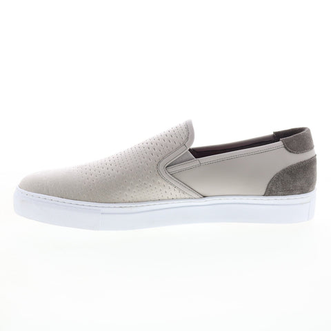 English Laundry Reid EL2497S Mens Gray Leather Lifestyle Sneakers Shoes