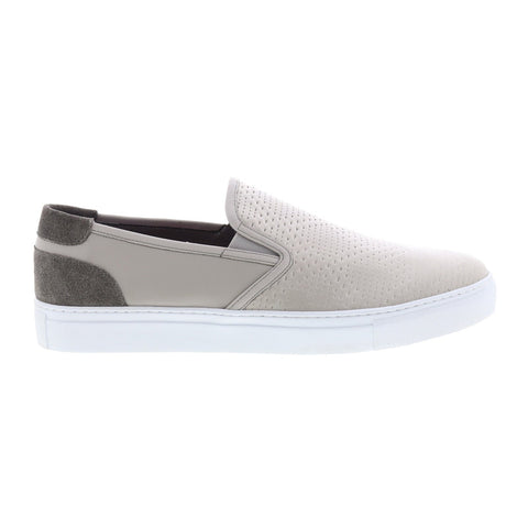 English Laundry Reid EL2497S Mens Gray Leather Lifestyle Sneakers Shoes