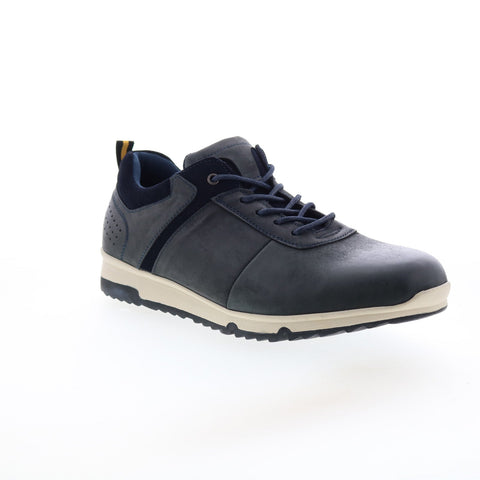 English Laundry Tyler EL2524L Mens Blue Leather Lifestyle Sneakers Shoes