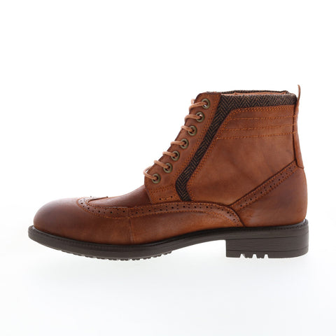 English Laundry Gregor EL2532B Mens Brown Leather Lace Up Casual Dress Boots