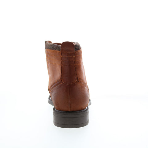 English Laundry Gregor EL2532B Mens Brown Leather Lace Up Casual Dress Boots
