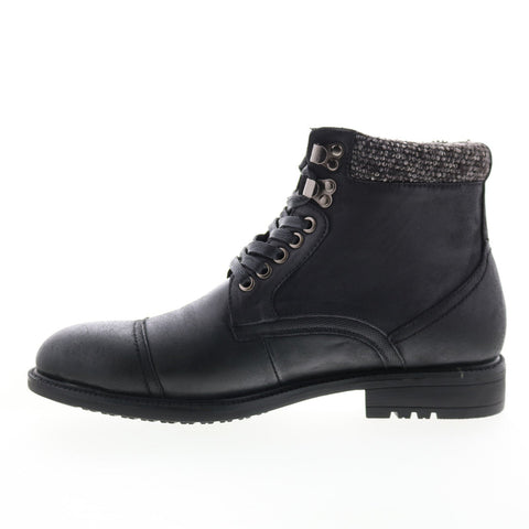English Laundry Sheldon EL2566B Mens Black Leather Casual Dress Boots