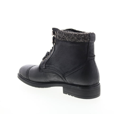 English Laundry Sheldon EL2566B Mens Black Leather Casual Dress Boots