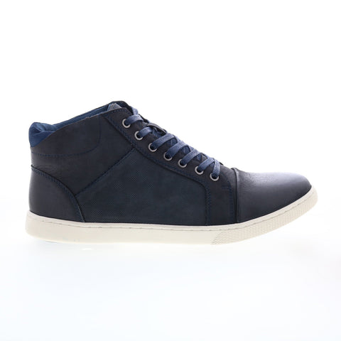 English Laundry Jameson EL2585H Mens Blue Leather Lifestyle Sneakers Shoes