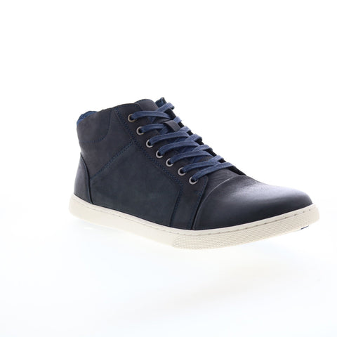 English Laundry Jameson EL2585H Mens Blue Leather Lifestyle Sneakers Shoes