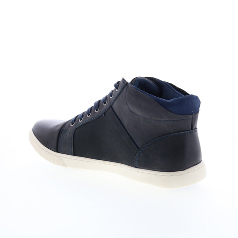 English Laundry Jameson EL2585H Mens Blue Leather Lifestyle Sneakers Shoes