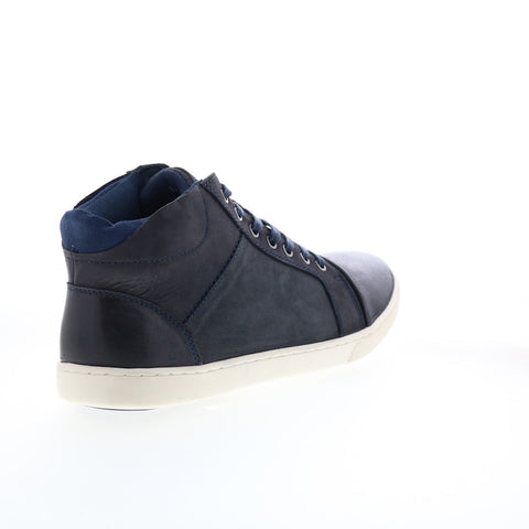 English Laundry Jameson EL2585H Mens Blue Leather Lifestyle Sneakers Shoes