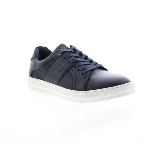 English Laundry Vance EL2605L Mens Blue Leather Lifestyle Sneakers Shoes