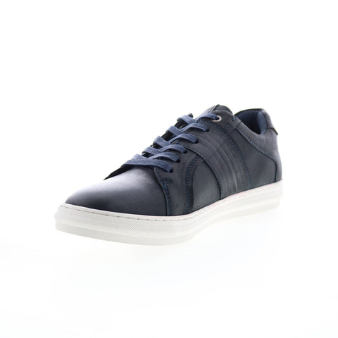 English Laundry Vance EL2605L Mens Blue Leather Lifestyle Sneakers Shoes