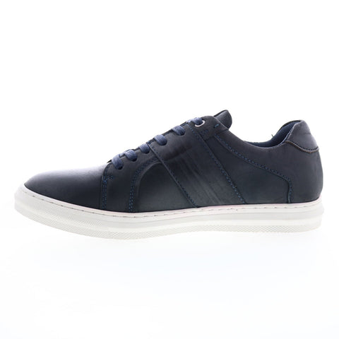 English Laundry Vance EL2605L Mens Blue Leather Lifestyle Sneakers Shoes