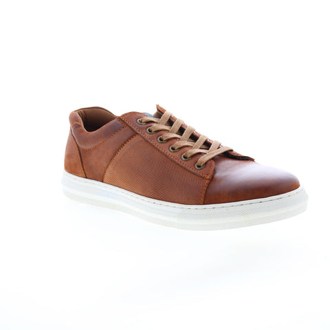 English Laundry Harley EL2606L Mens Brown Leather Lifestyle Sneakers Shoes