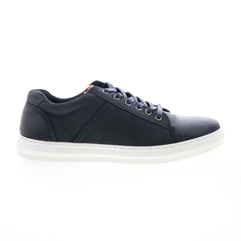 English Laundry Harley EL2606L Mens Blue Leather Lifestyle Sneakers Shoes