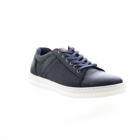 English Laundry Harley EL2606L Mens Blue Leather Lifestyle Sneakers Shoes