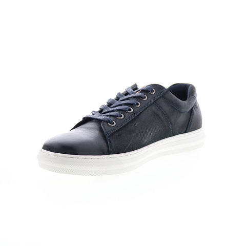 English Laundry Harley EL2606L Mens Blue Leather Lifestyle Sneakers Shoes