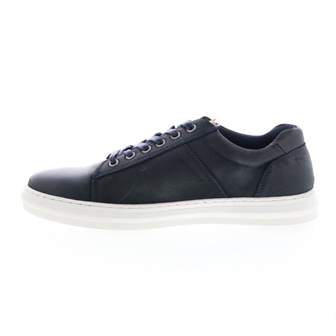 English Laundry Harley EL2606L Mens Blue Leather Lifestyle Sneakers Shoes