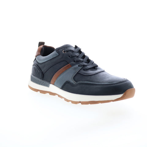 English Laundry Lohan EL2623L Mens Black Leather Lifestyle Sneakers Shoes