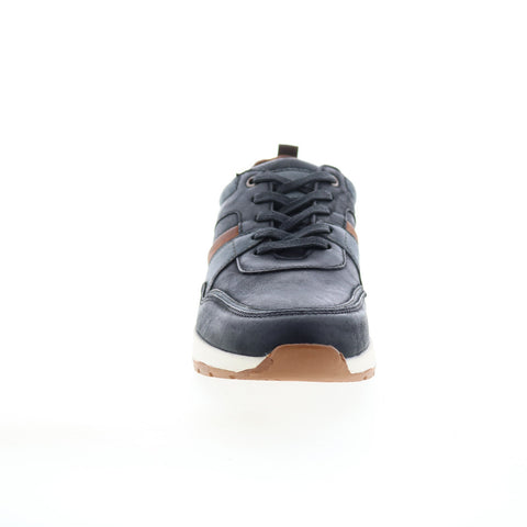 English Laundry Lohan EL2623L Mens Black Leather Lifestyle Sneakers Shoes