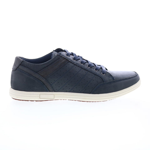 English Laundry Todd EL2636L Mens Blue Leather Lifestyle Sneakers Shoes