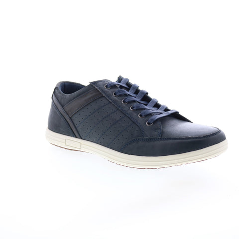 English Laundry Todd EL2636L Mens Blue Leather Lifestyle Sneakers Shoes