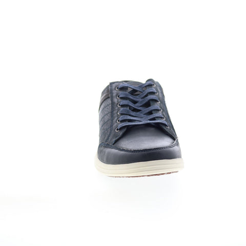 English Laundry Todd EL2636L Mens Blue Leather Lifestyle Sneakers Shoes
