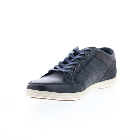 English Laundry Todd EL2636L Mens Blue Leather Lifestyle Sneakers Shoes