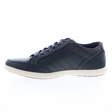 English Laundry Todd EL2636L Mens Blue Leather Lifestyle Sneakers Shoes