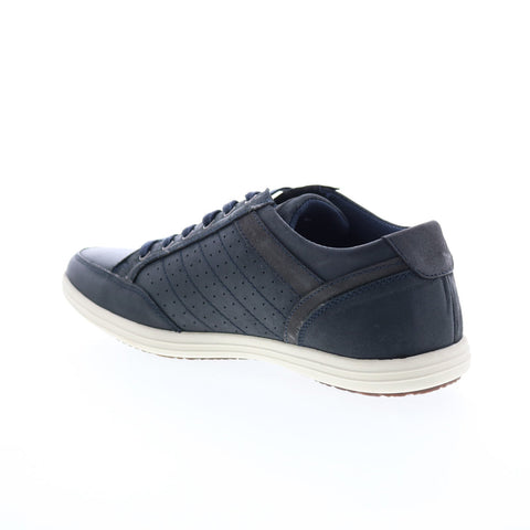 English Laundry Todd EL2636L Mens Blue Leather Lifestyle Sneakers Shoes