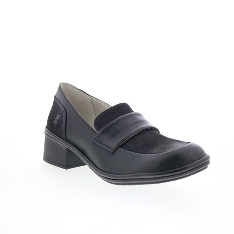 Fly London Elam ELAM574FLY-000 Womens Black Loafers & Slip Ons Casual Shoes