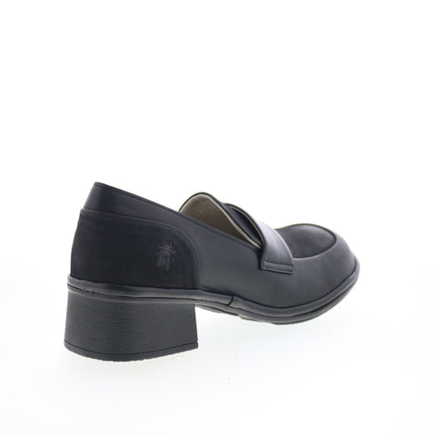 Fly London Elam ELAM574FLY-000 Womens Black Loafers & Slip Ons Casual Shoes