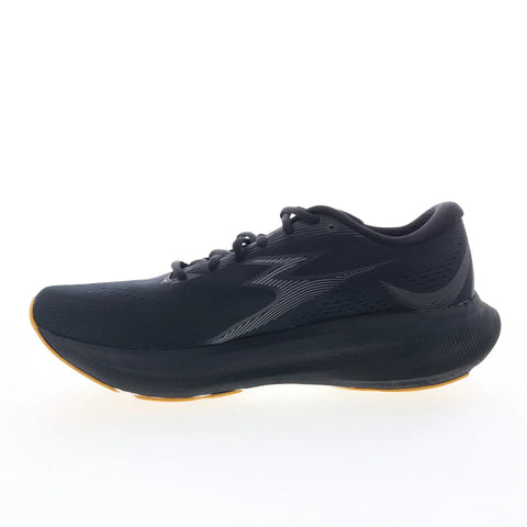 361 Degrees Eleos Y2427-0908 Mens Black Canvas Athletic Running Shoes 
