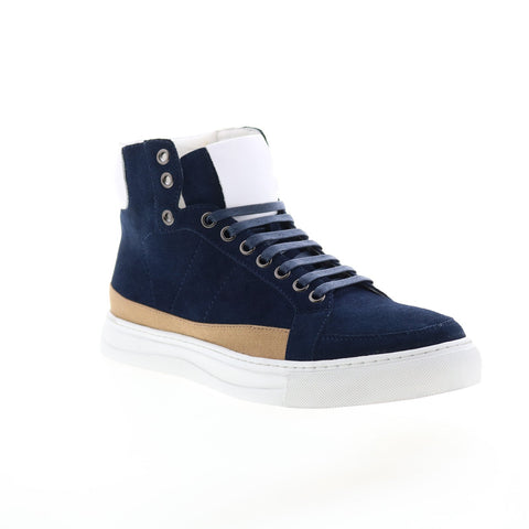 English Laundry Highfield ELH2030 Mens Blue Leather Lifestyle Sneakers Shoes