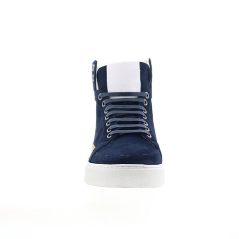 English Laundry Highfield ELH2030 Mens Blue Leather Lifestyle Sneakers Shoes