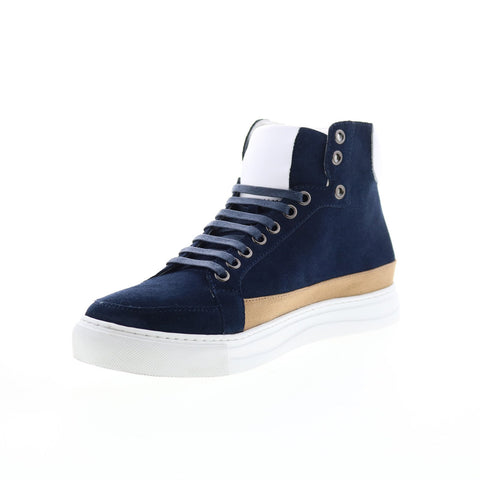 English Laundry Highfield ELH2030 Mens Blue Leather Lifestyle Sneakers Shoes