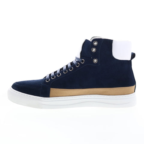 English Laundry Highfield ELH2030 Mens Blue Leather Lifestyle Sneakers Shoes