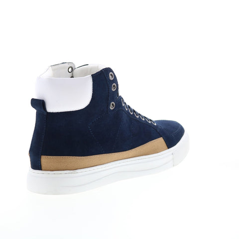 English Laundry Highfield ELH2030 Mens Blue Leather Lifestyle Sneakers Shoes