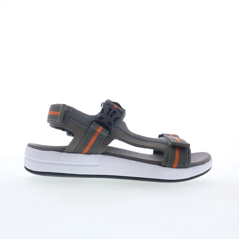 Propet Eli MSV031N Mens Gray Mesh Strap Sport Sandals Shoes