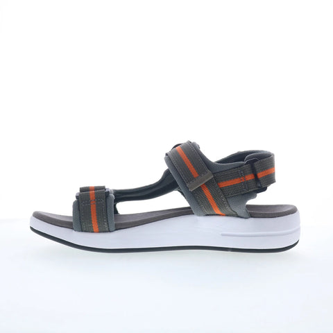 Propet Eli MSV031N Mens Gray Mesh Strap Sport Sandals Shoes