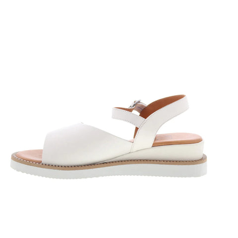 Miz Mooz Elias Womens Beige Leather Hook & Loop Strap Sandals Shoes