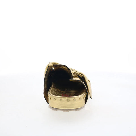 A.S. 98 Elio Womens Gold Leather Slip On Clog Flats Shoes