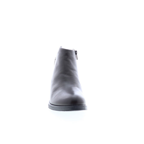 Bos. & Co. Elite Womens Brown Leather Zipper Ankle & Booties Boots