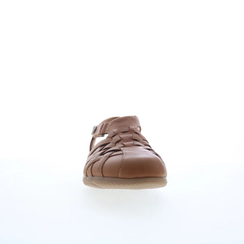 Clarks Elizabelle Mia 26181906 Womens Brown Leather Strap Sandals Shoes