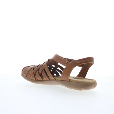 Clarks Elizabelle Mia 26181906 Womens Brown Leather Strap Sandals Shoes