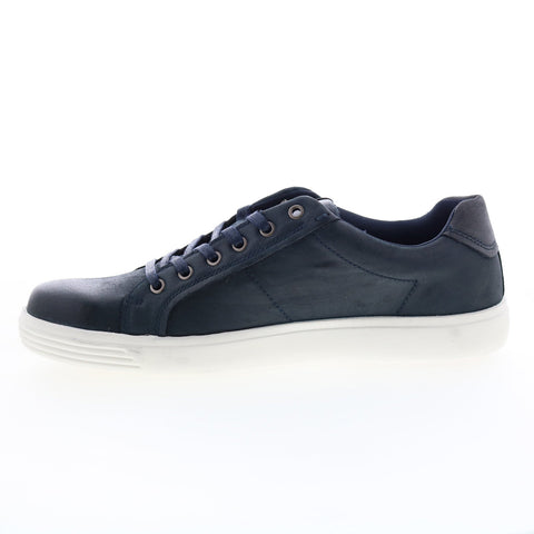 English Laundry Harley ELL2199 Mens Blue Leather Lifestyle Sneakers Shoes