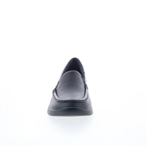 Clarks Ellowyn Lux 26180857 Womens Black Leather Loafer Flats Shoes