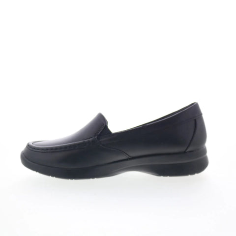Clarks Ellowyn Lux 26180857 Womens Black Leather Loafer Flats Shoes